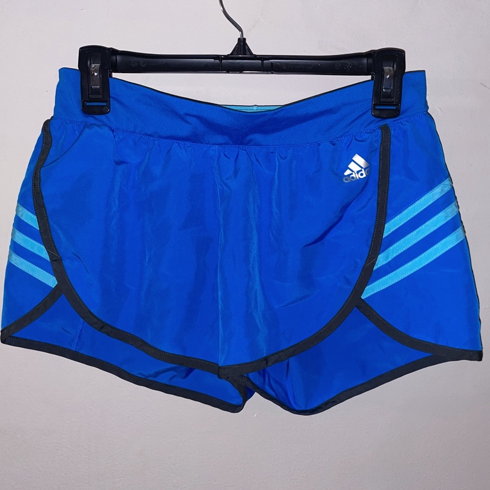 Adidas climate blue running shorts women’s size small